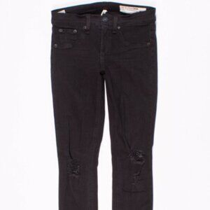 Rag & Bone / Jean Skinny Jeans 25 Col. Night W Distressed